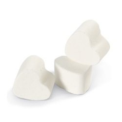 6 x White Snowmusk Scented Bath Hearts Fizzers Mini Bombs 10g Each Mix & Match