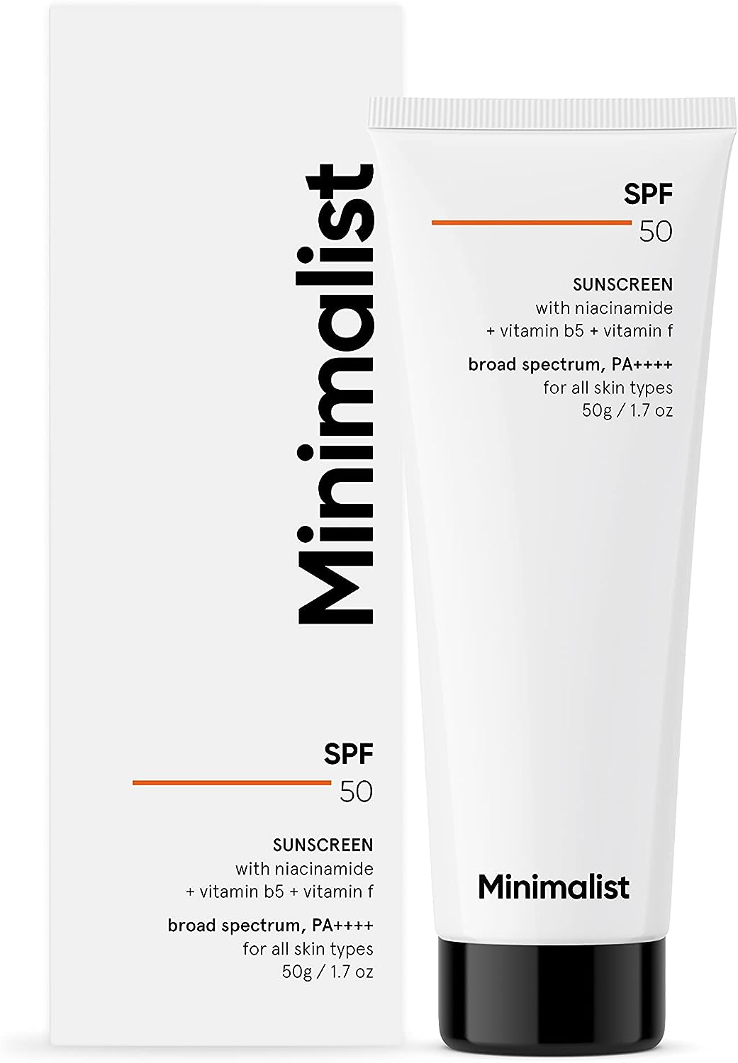 Minimalist Multi Vitamin SPF 50+ PA ++++ Sunscreen For Complete Sun Protection | Oxybenzone & OMC Free | 50 gm