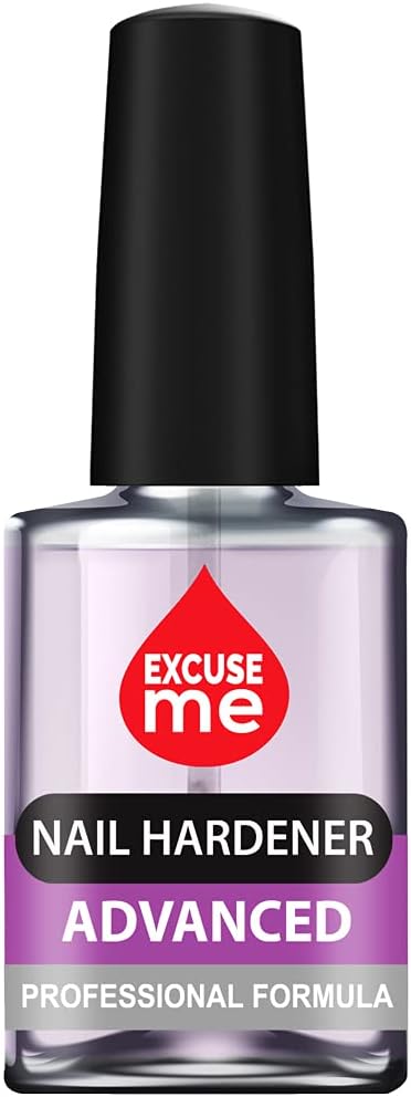 Excuse Me Nail Hardener Advanced Formula Strengthener Nail Growth System 0.5 oz