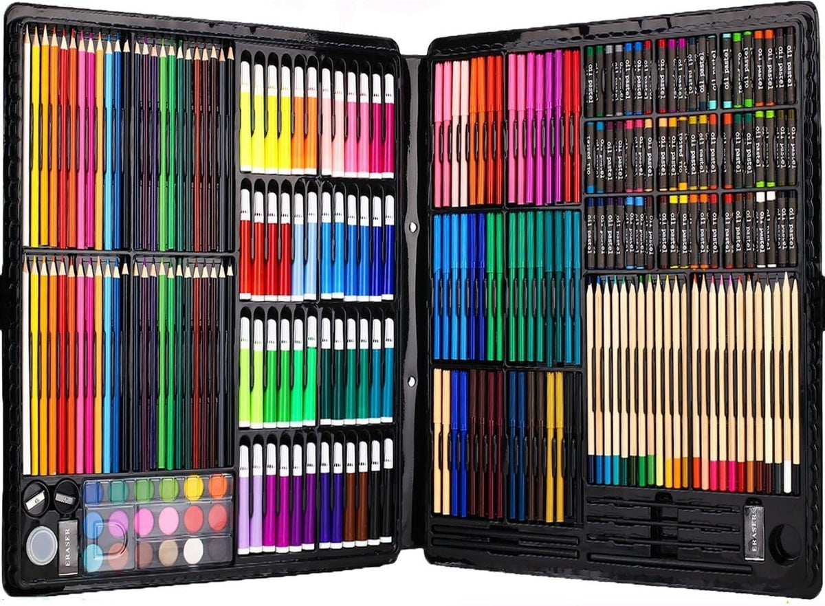258 Piecs Inspiration Art Set for Drawing and Sketching Colored Pencils Crayons Case Painting Set