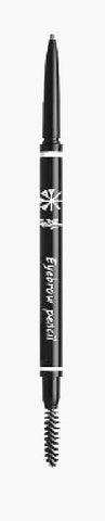 Double-Headed Eyebrow Pencil Brow Definer Dual Sided Eye Pencil, Ultra Fine Mechanical Perfect Brown Pencil With Spoolie, Longwearing, Fine Tip, Defines, Fills, Shapes and Contours (Light Brown #2)