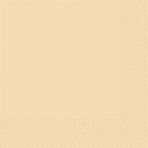 AMSCAN Vanilla CrÃƒÆ’Ã†â€™Ãƒâ€šÃ‚Â¨me 3-Ply Beverage Napkins | Pack of 20 | Party Supply