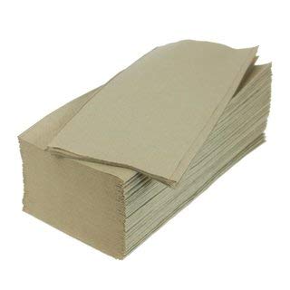 Pack of 10 Paper Towels 25 x 23 CM Natural Zz-Fold recycling