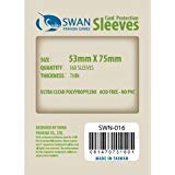 Swan Card Sleeves: 52x74 mm Board Games -160 per Pack