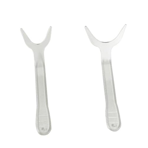 MIBICIRI 2Pcs Dental Photography Retractors,Clear Orthodontic Lip Retractor (Large)