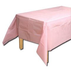 Amscan BB100171 Pink Plastic Tablecover44; 54 in.-108 in.