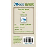 Swan Card Sleeves (55x105mm) - 160 Pack, Thin Sleeves - Paranoia