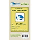 Swan Card Sleeves (57x110mm) - 160 Pack, Thin Sleeves - Betrayal at House on The Hill