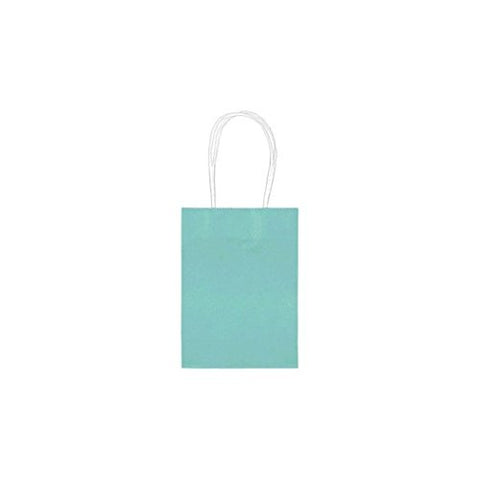 Amscan Robins Egg BlueKraft Paper Party Favor Bags - 5" (Pack of 24) - Perfect for Color-Themed Events & Giveaways