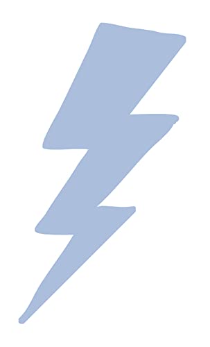 Perforated Silver Lightning Bolt Tanning Stickers, Roll of 1000