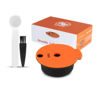 Reusable Coffee Capsules, Compatible with Bosch Tassimo Machines, Refillable Coffee Filters Coffee Pods K-Cups Coffee Accessories Complete Kit (60ml x 1)