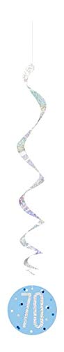 Unique Party 83802 Blue Prismatic 70th Birthday Hanging Decorations,32" 6 Pcs, Age 70