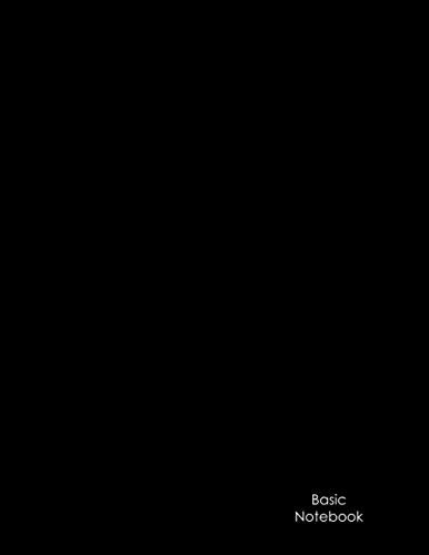 Basic Notebook: Plain Black Cover