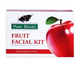 Fruit Facial Kit Natural and Organic Ingredients Suitable for All Skin Types 80 Grams with complimentry Aloe Vera Lotion