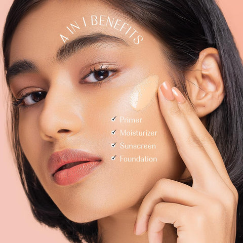 Lovechild Masaba Skip Everything Blurring Serum, 4 in 1 Serum Skin Tint, Natural Coverage, For Daily Use, With SOD Technology, 30ml