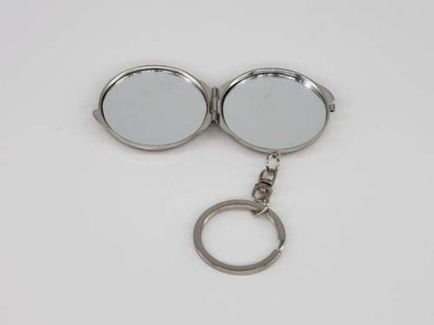 12X Quinceanera SIlverCompact Mirror Keychain Recuerdos de Sweet 15 Princess Party Favor