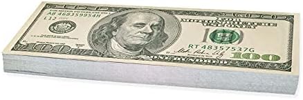 Scratch 100 x $ 100 Dollars Old Style (Real Sizes)