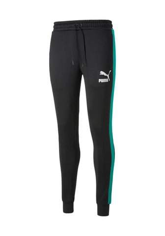 PUMA Men's Iconic T7 Track Pants, Puma Black/Multi, Large