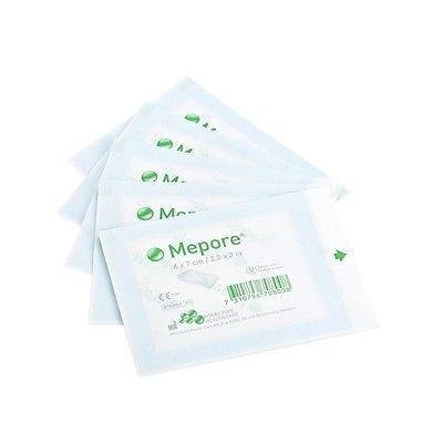 Mepore Sterile Absorbent Dressings 7cm x 8cm x10 Wounds Cuts Grazes 670700