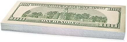 Scratch 100 x $ 100 Dollars Old Style (Real Sizes)