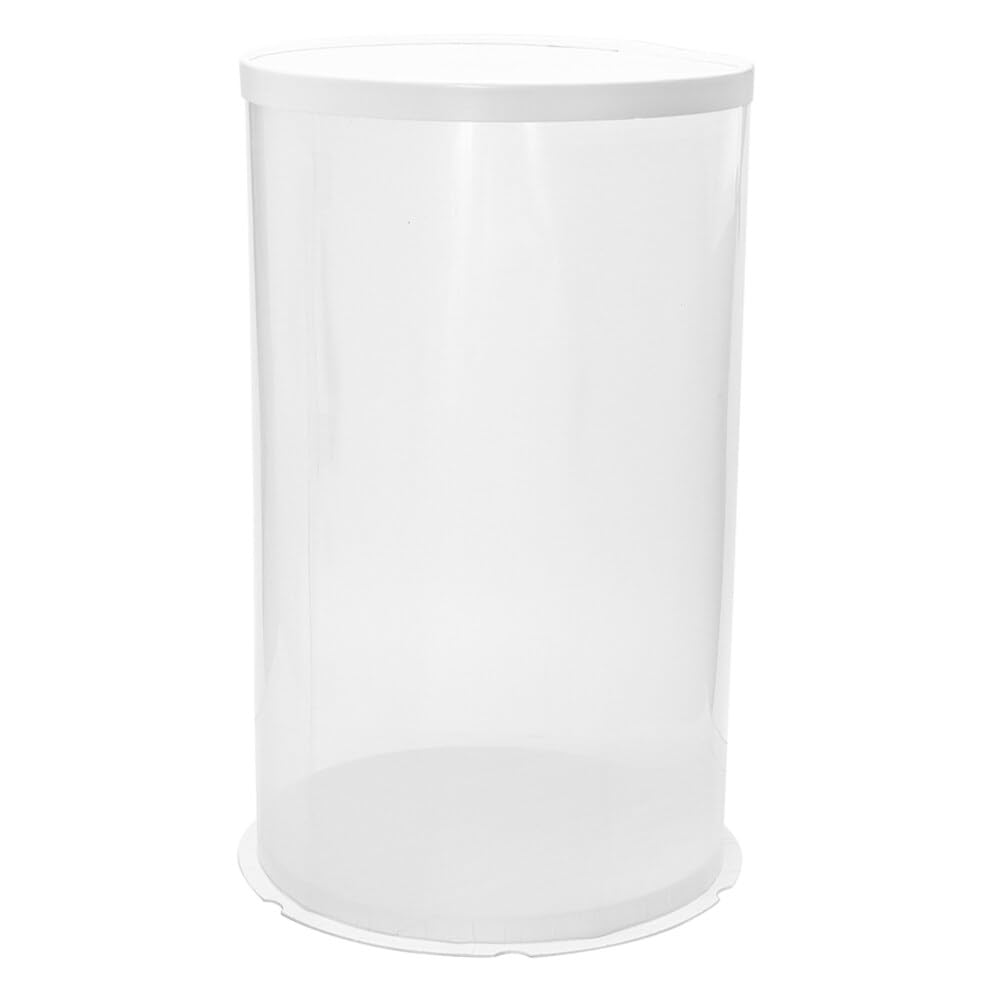 Cabilock Box Transparent Storage Bucket Doll Container Baby Doll Case Doll Holder Storage Container Storage Tube Child White Toy Cotton