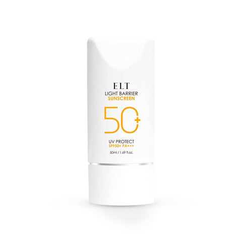 ELT Light Barrier Sunscreen SPF50+/PA+++ 50ml(1.69 fl.oz) | Light Moisturizing Korean Sunblock Non-Sticky | Hydrating Long Lasting Korean Facial Suncream Skin Protection