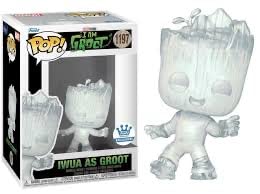 Pop! I am Groot 1197 IWUA As Groot exc Vinyl Figure Bundled with a Protector