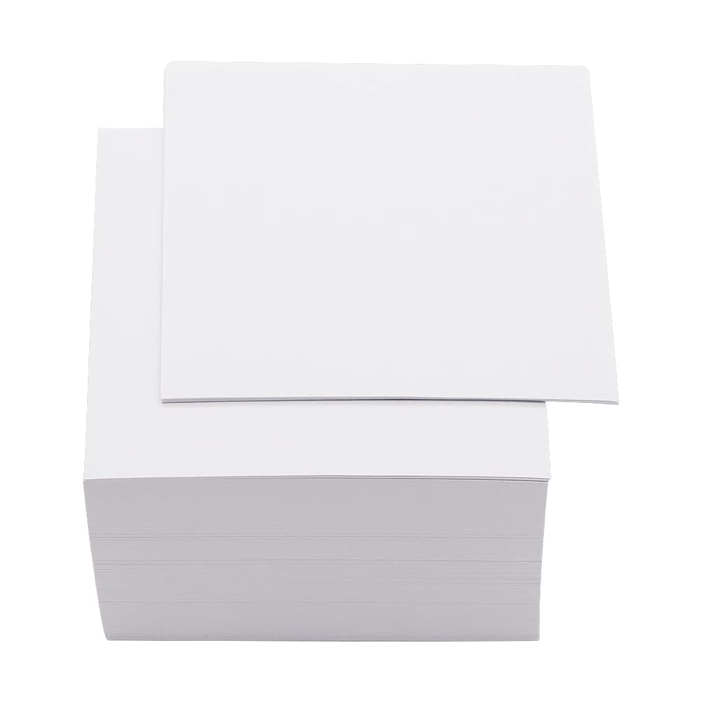 Non Sticky Notes, 500 Sheets Blank Memo Pads, 3x3 Inch Memo Sheets, White Note Paper for Taking Notes and Reminders Writing Supplies