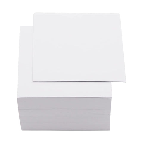 Non Sticky Notes, 500 Sheets Blank Memo Pads, 3x3 Inch Memo Sheets, White Note Paper for Taking Notes and Reminders Writing Supplies