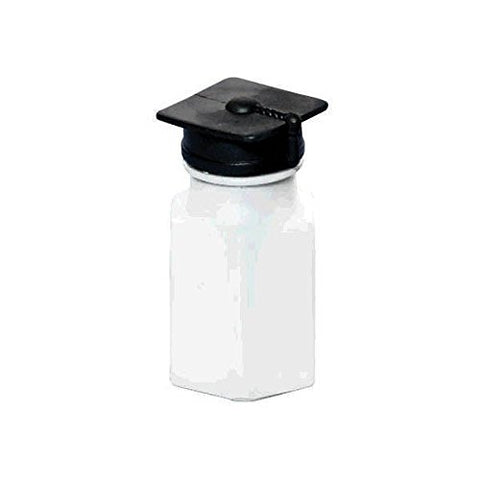 Flying Colors Graduation Grad Cap Topper Bubble Maker Party Favour, White, Plastic, 0.5 oz., Pack of 24