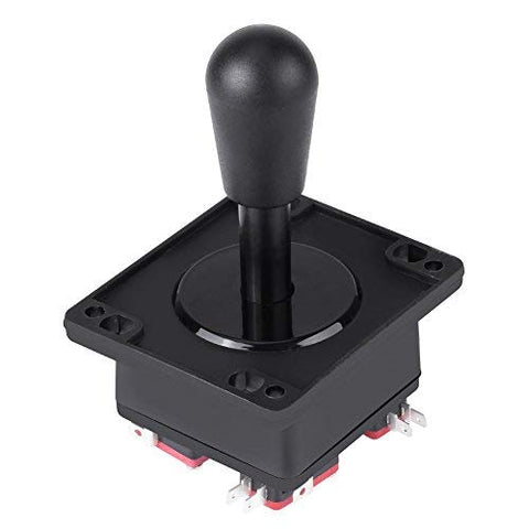 Walfront Arcade Joystick, American Style 4/8 Way Game Joystick with Microswitch Replacement Parts for Arcade Games Machine and Other PC Fighting Games