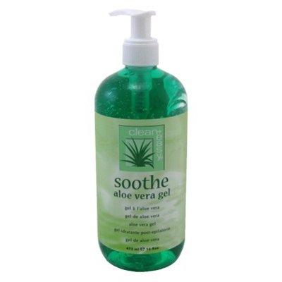 Clean+Easy Soothe Aloe Vera Gel 16 Ounce Pump (473ml) (6 Pack)