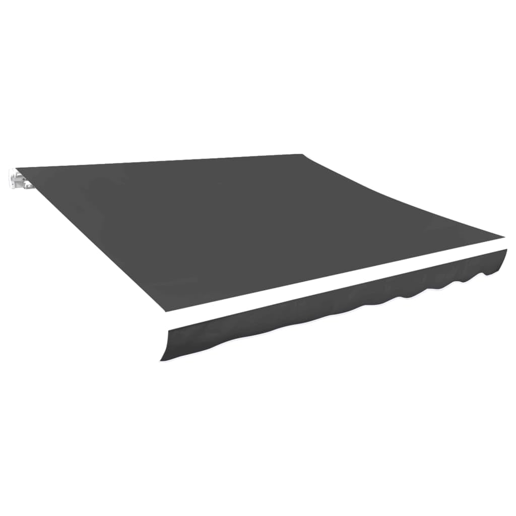 vidaXL Weatherproof Awning Top Sunshade - Anti-Fade Polyester Garden Patio Shade, 157.5" x 118.1" - Anthracite