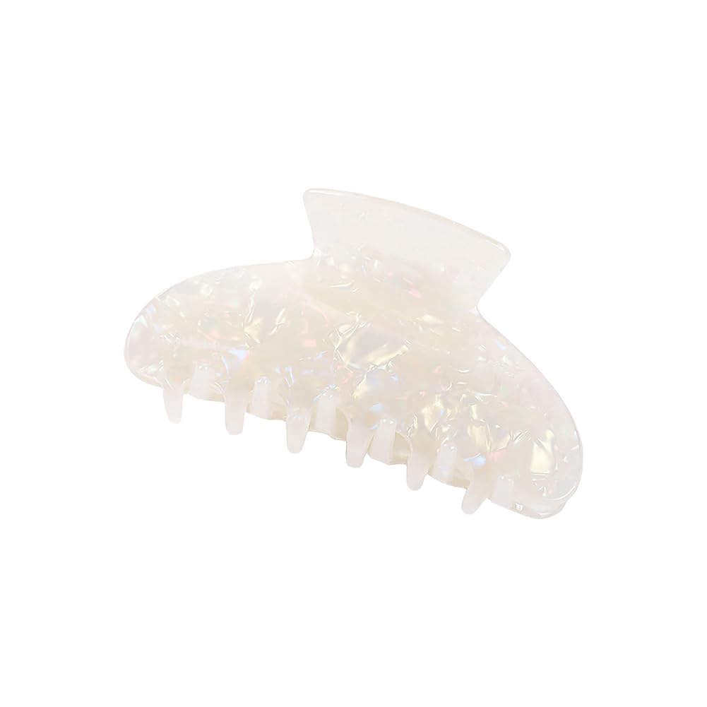 White Acrylic Claw Hair Clip Non Slip Hair Clamp French Style Hair Claw Clip Strong Hold Jaw Clip Large Fashion Hair Clip Hair Accessories for Women Girls