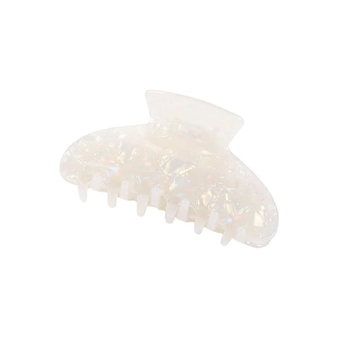 White Acrylic Claw Hair Clip Non Slip Hair Clamp French Style Hair Claw Clip Strong Hold Jaw Clip Large Fashion Hair Clip Hair Accessories for Women Girls