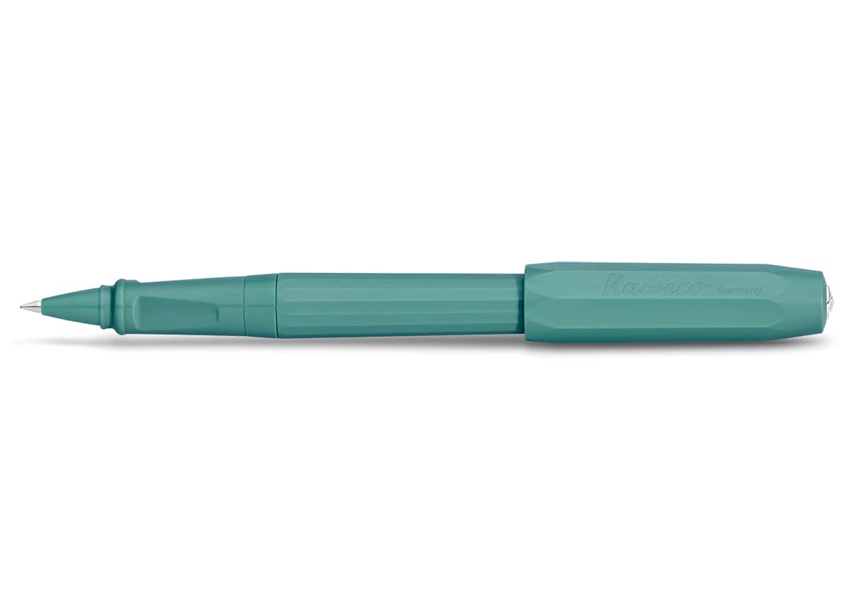 Kaweco Perkeo Rollerball Pen Breezy Teal I Gel Pen with Refill for School I Beginner Roller with Ergonomic Grip for Comfortable Writing with Interchangeable Gel Refill 14.5 cm