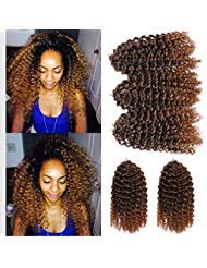 3 pcs/pack Crochet Curly Hair Extensions 8 Inch Synthetic Crochet Box Braids Hair (#1/27)