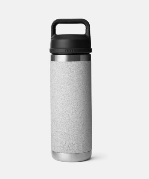 YETI Rambler 18 oz Bottle, Vacuum Insulated, Stainless Steel with Chug Cap, Grey Stone