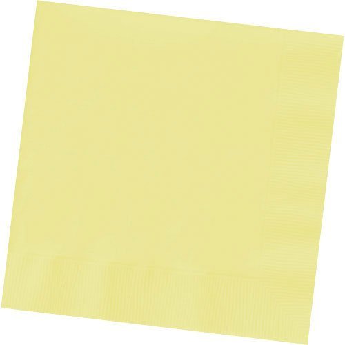 amscan Light Yellow Beverage Napkins