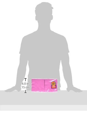 Amscan Big Party Pack 250 Count Beverage Napkins, Pink