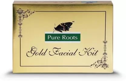 Gold Facial kit Natural and Organic Ingredients Suitable for All Skin Types 80 Grams with complimentry Aloe Vera Lotion