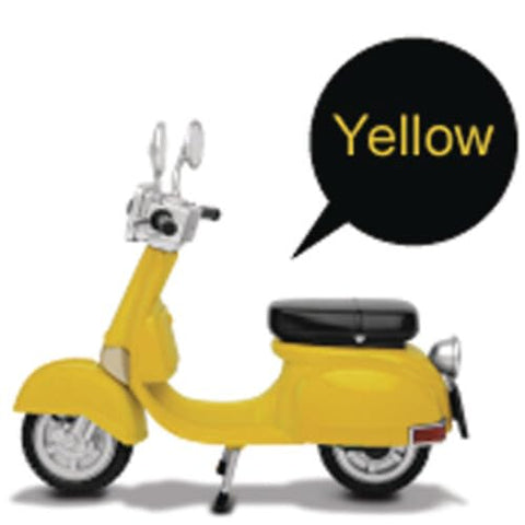 Beast Kingdom Motorbike Classic Style (Yellow Version) EAA-A03R Action Figure Accessory