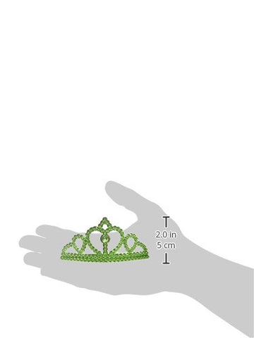 amscan girls St. Patrick's Day Metallic Plastic Tiara, Party Favor 4 H x 2 1 W D Green, Green, Newborn US