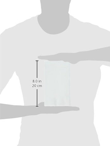 Amscan Disposable Party Guest Towels (16 Pack), White, 8 x 4.5"