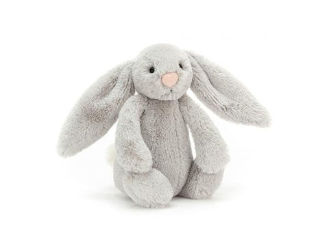 Jellycat Bashful Silver Bunny Small - L: 8 cm x l: 9 cm x h: 18 cm