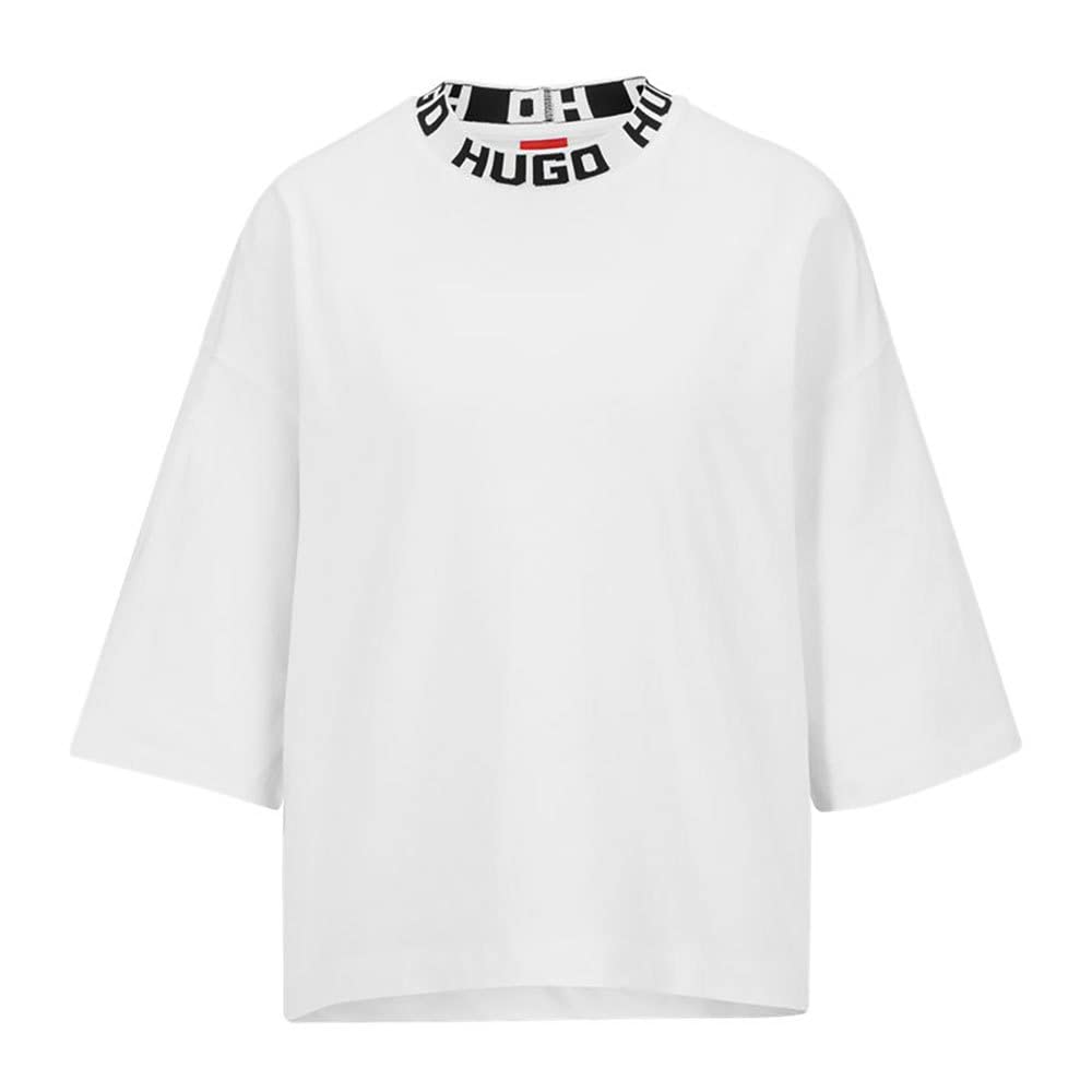 HUGO Women's White T-Shirt, White100, XL