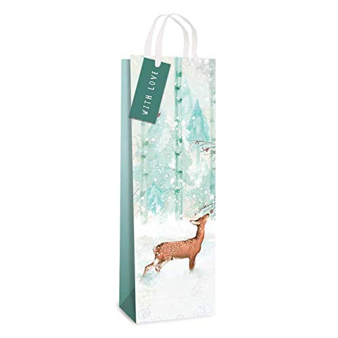 Tallon Xmas Christmas Bottle Bags (2716) - Forest Deer, Pack of 12