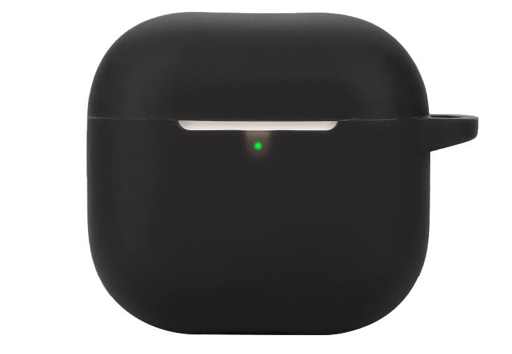 LIUZIHAN Case Compatible with Airpods 4 2024, Ultra-thin Soft Cover, Slim-Fit, Anti-Fall, Silicone Shockproof Protective Case for Airpods 4 2024.(Black)