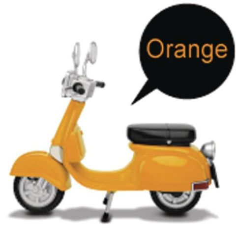 Motorbike Classic Style (Orange Version) EAA-A03R Action Figure Accessory