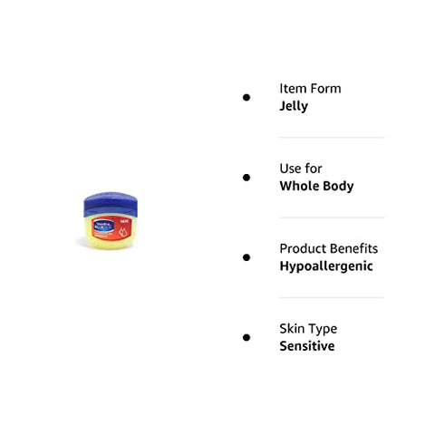 Vaseline Petroleum Jelly With Nourishing Vitamin E BlueSeal 3.4 oz (100ml) (1-Pack)